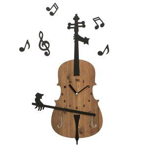 Cello Handcrafted Non Ticking Silent Wall Clock